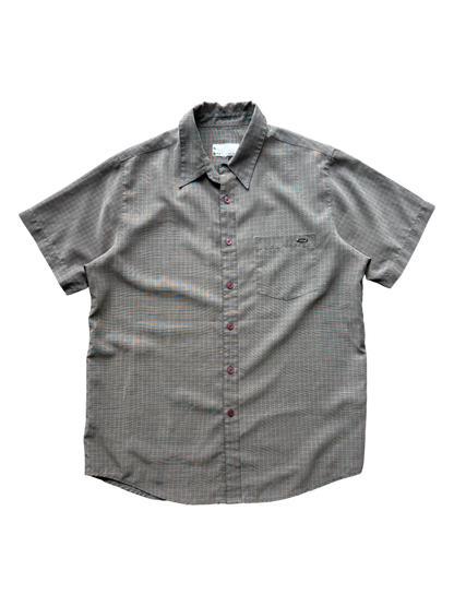 00's Oakley Metal Icon Plaid Shirt (L)