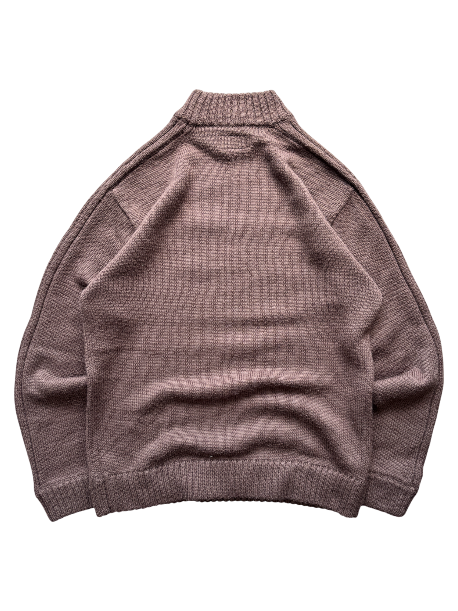 00'S OAKLEY SPELL OUT KNIT BROWN SWEATER