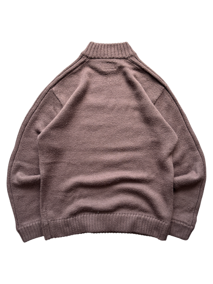 00'S OAKLEY SPELL OUT KNIT BROWN SWEATER