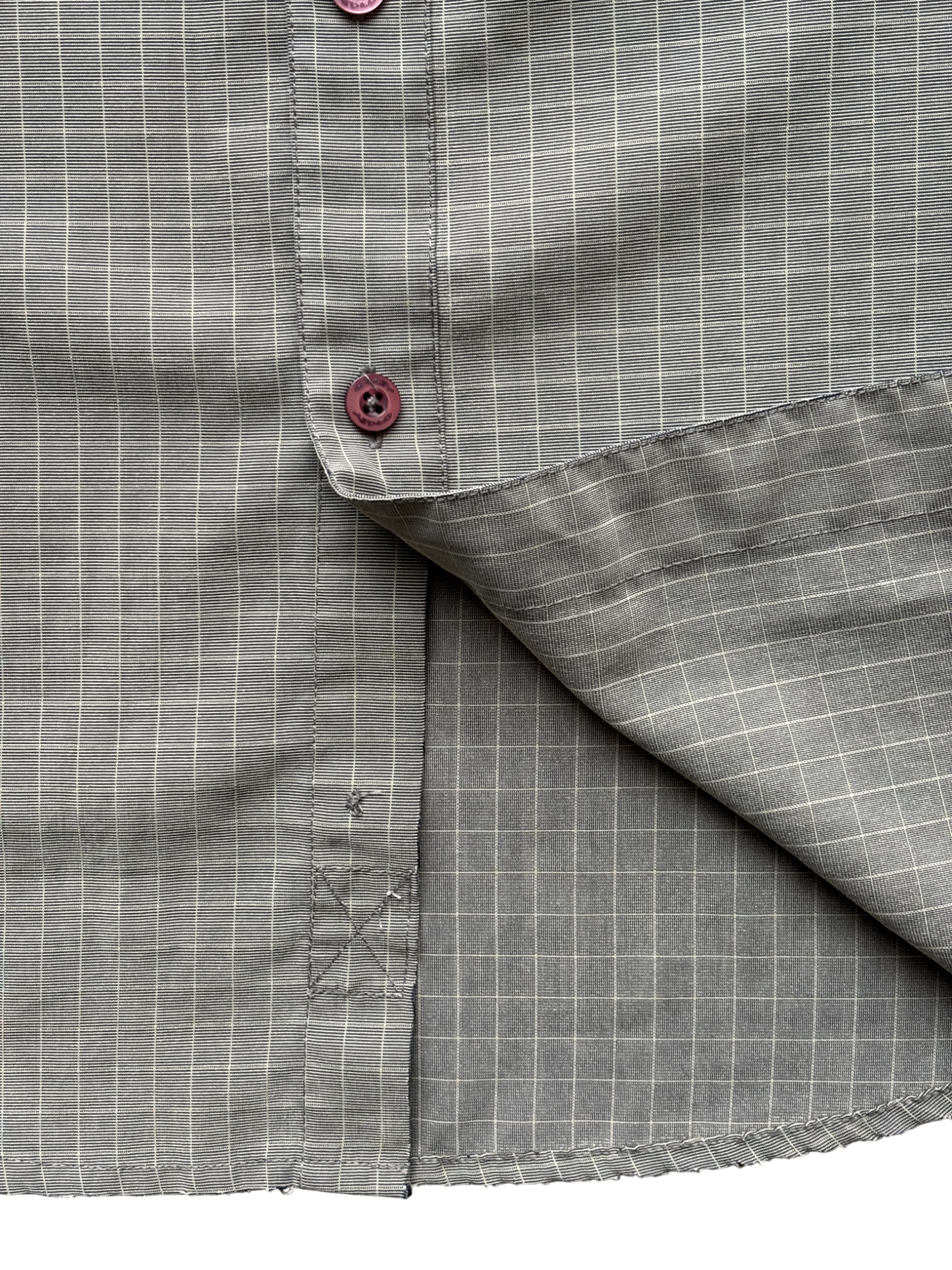 00's Oakley Metal Icon Plaid Shirt (L)