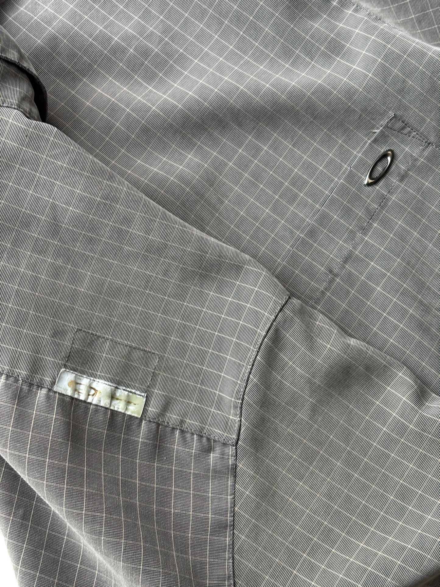 00's Oakley Metal Icon Plaid Shirt (L)