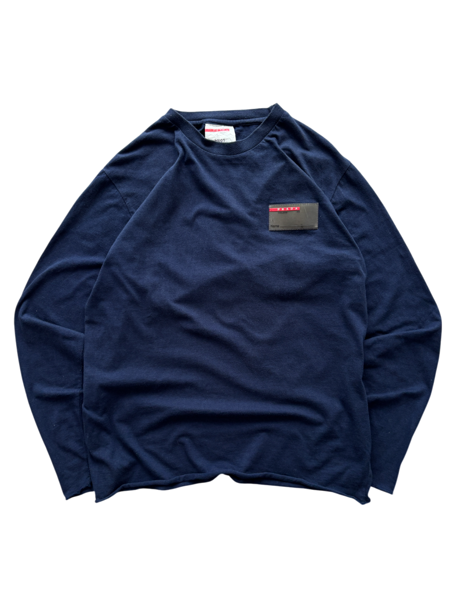 2003 PRADA LUNA ROSSA CHALLENGE LONG SLEEVE NAVY TEE