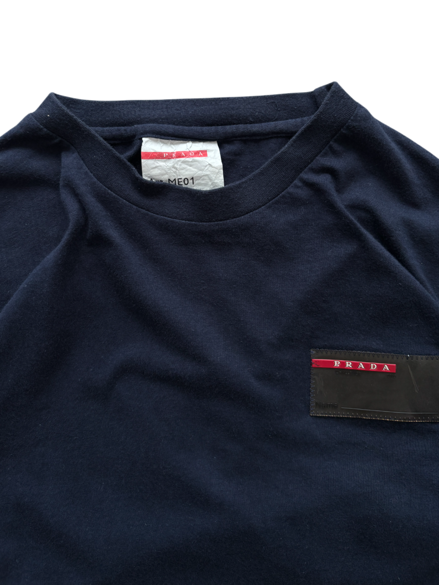 2003 PRADA LUNA ROSSA CHALLENGE LONG SLEEVE NAVY TEE