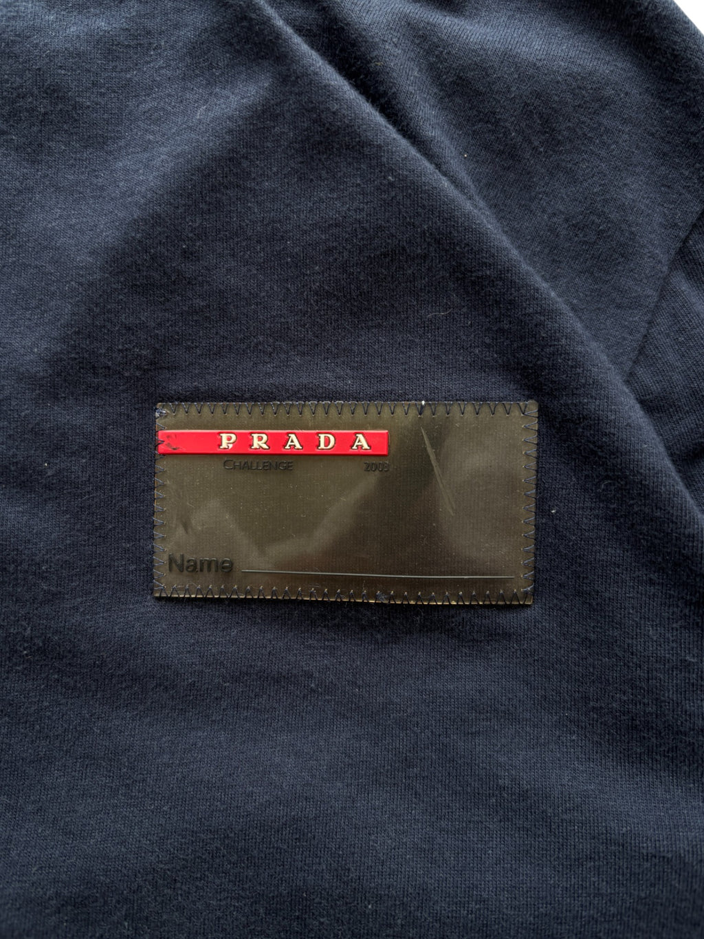 2003 PRADA LUNA ROSSA CHALLENGE LONG SLEEVE NAVY TEE