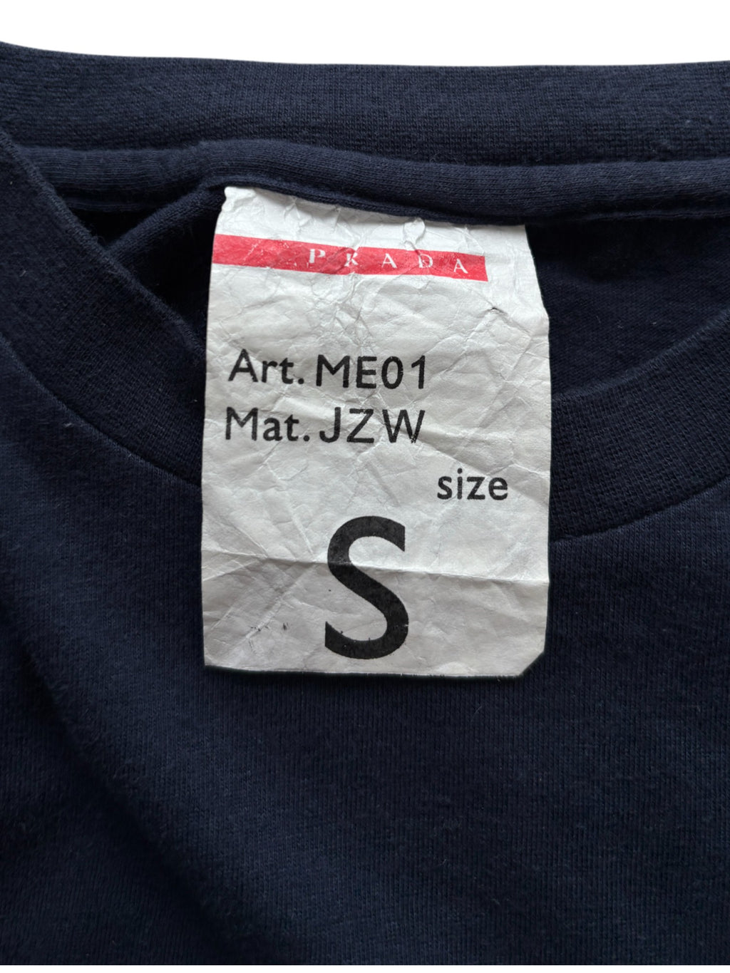 2003 PRADA LUNA ROSSA CHALLENGE LONG SLEEVE NAVY TEE