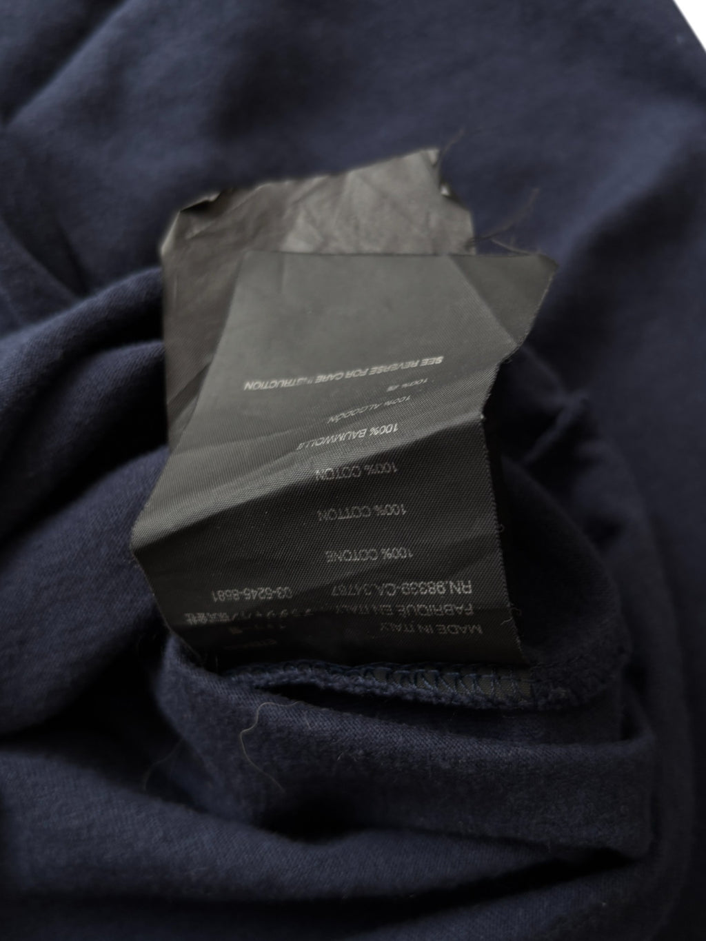 2003 PRADA LUNA ROSSA CHALLENGE LONG SLEEVE NAVY TEE