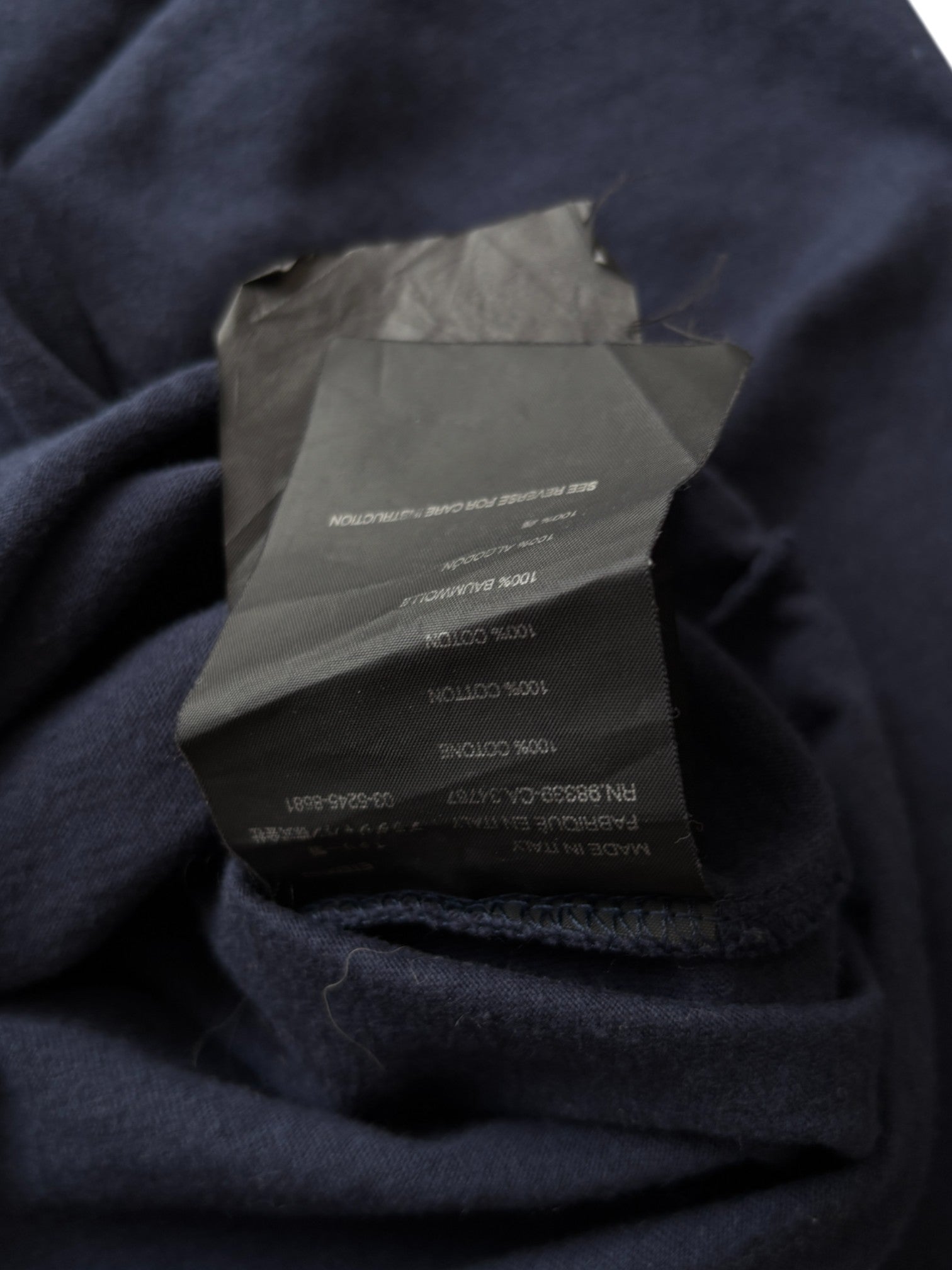 2003 PRADA LUNA ROSSA CHALLENGE LONG SLEEVE NAVY TEE