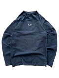 2005 OAKLEY ICON / MAD SCIENCE PATCH LONG SLEEVE NAVY TEE