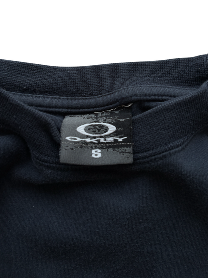2005 OAKLEY ICON / MAD SCIENCE PATCH LONG SLEEVE NAVY TEE