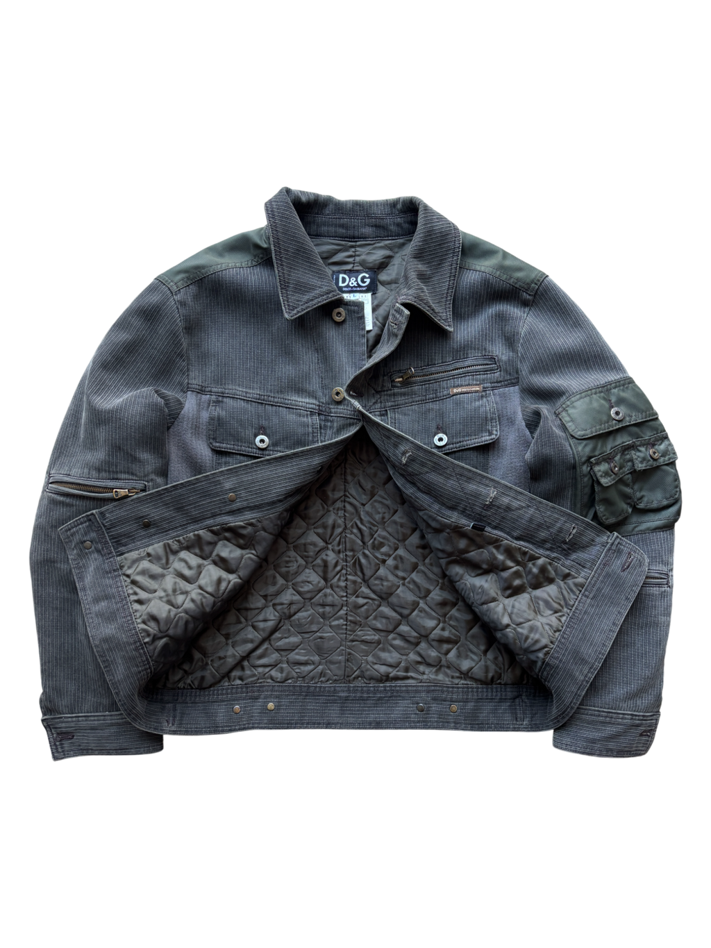 FW 2003 Dolce & Gabbana Corduroy Cargo Pocket Jacket (M)