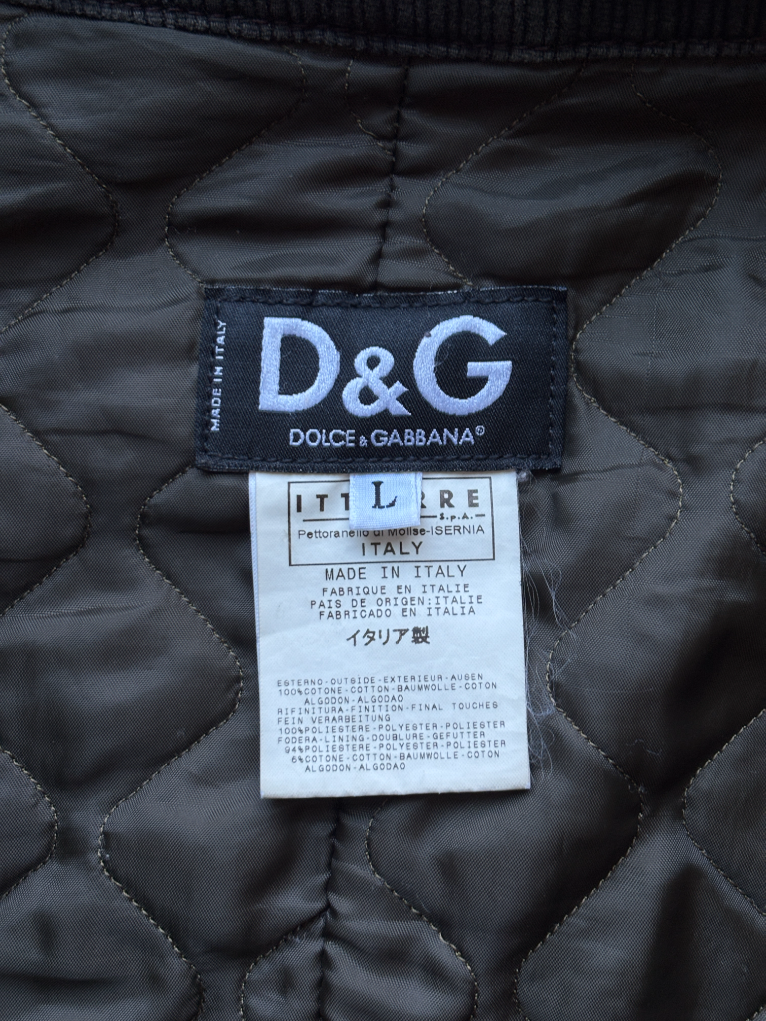 FW 2003 Dolce & Gabbana Corduroy Cargo Pocket Jacket (M)