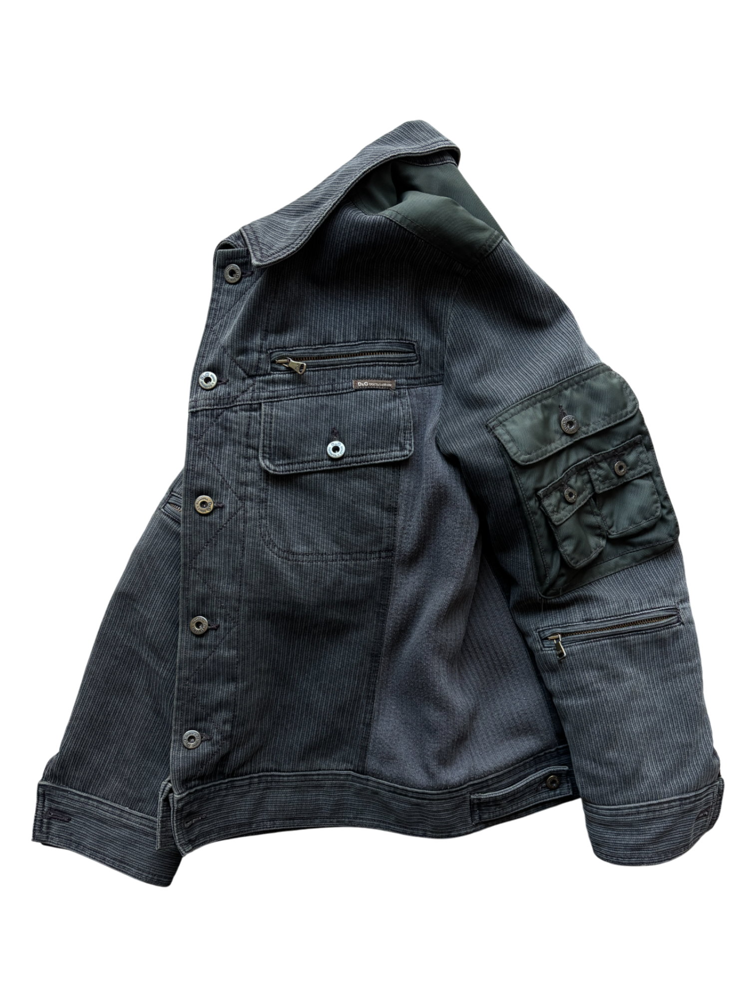 FW 2003 Dolce & Gabbana Corduroy Cargo Pocket Jacket (M)