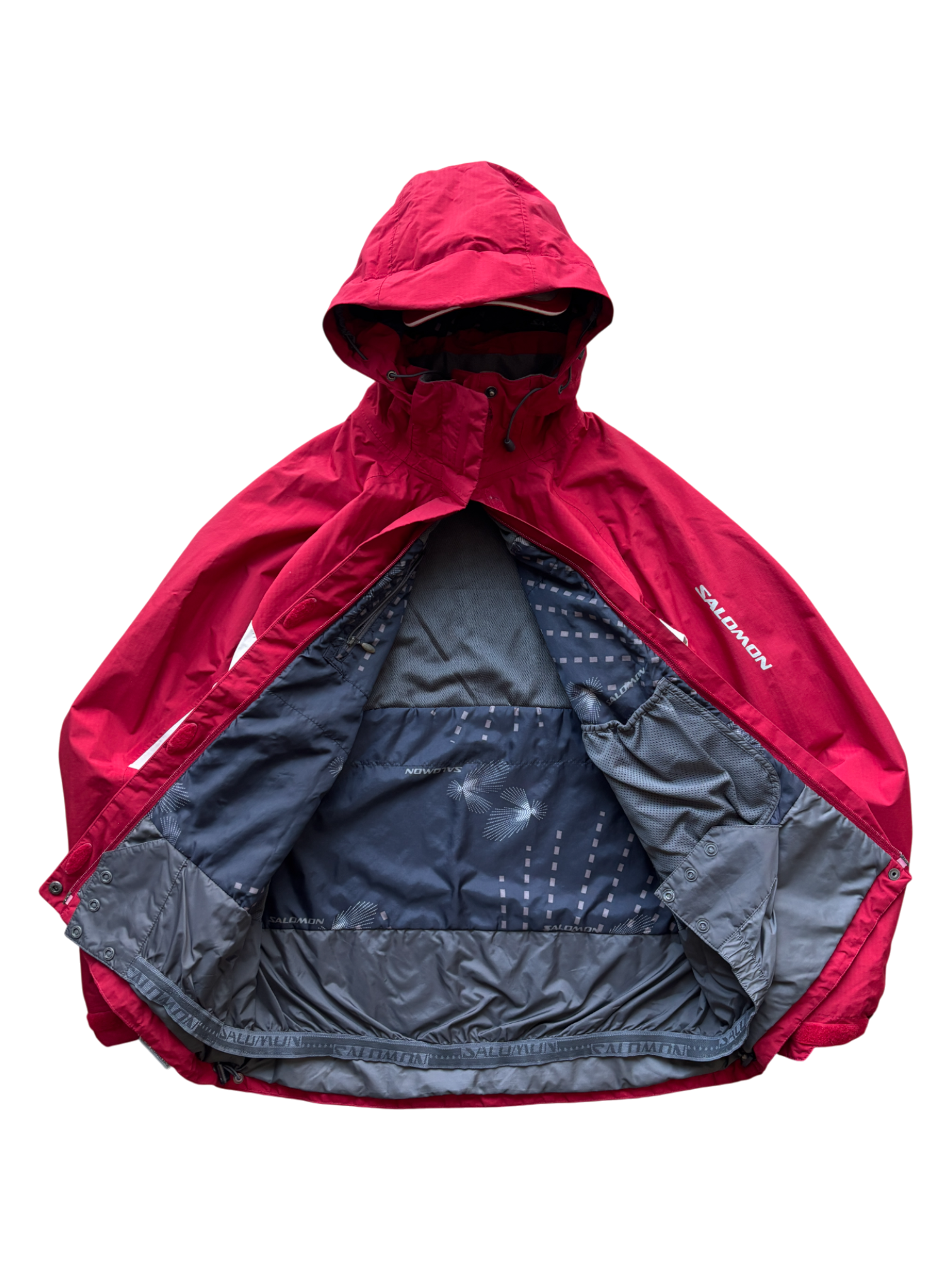 Salomon Red / Cream Technical Ski Jacket (M)
