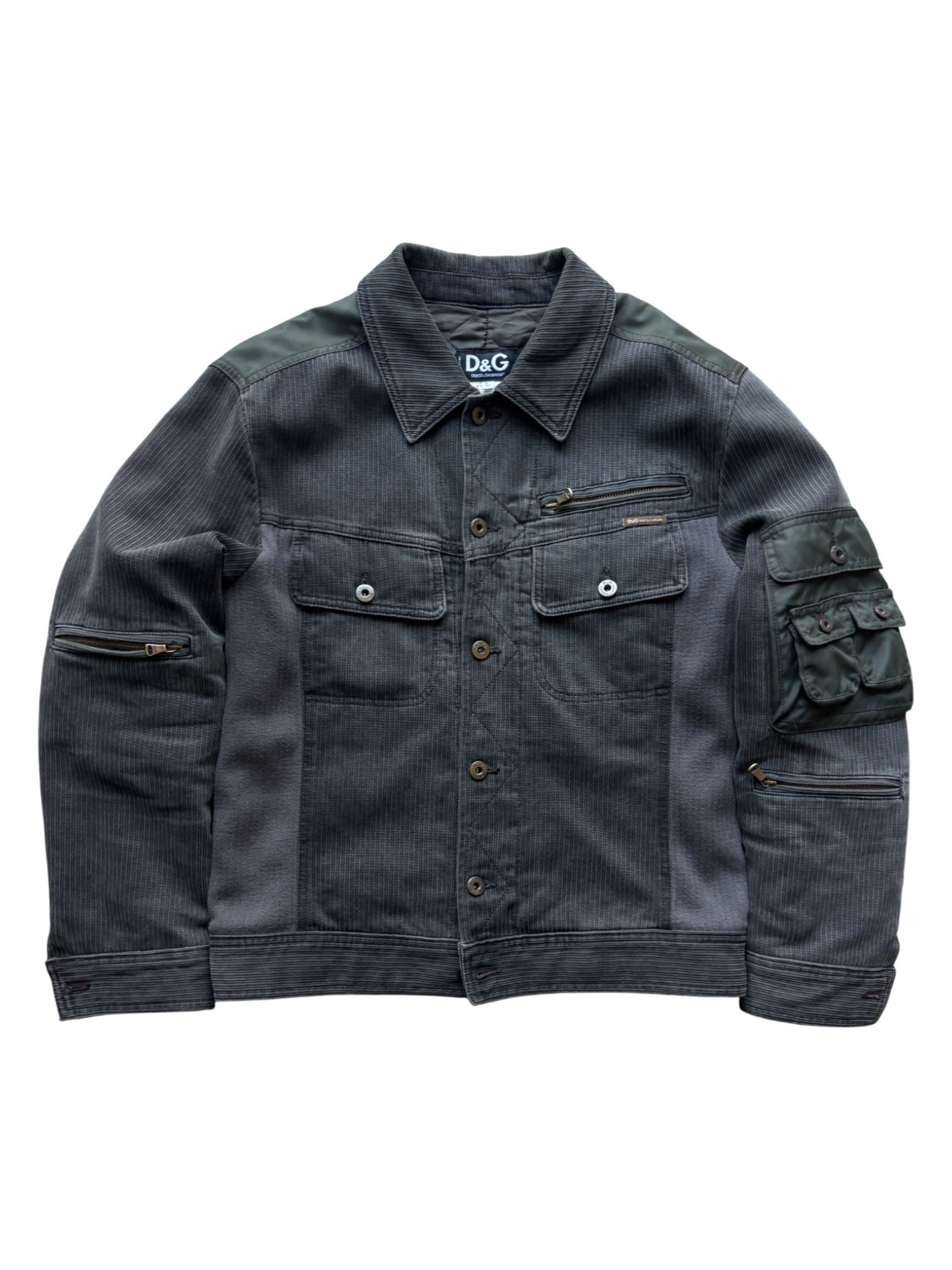 FW 2003 Dolce & Gabbana Corduroy Cargo Pocket Jacket (M)