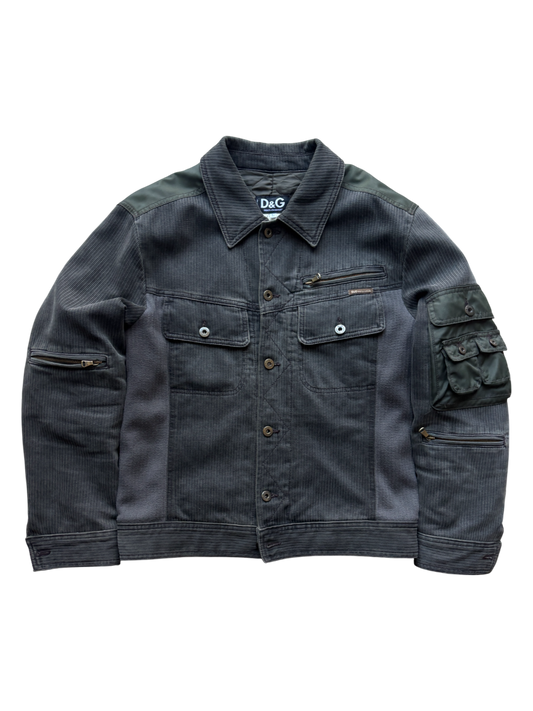 FW 2003 Dolce & Gabbana Corduroy Cargo Pocket Jacket (M)