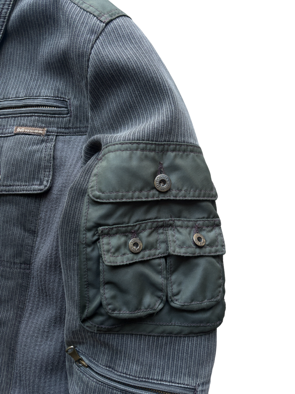 FW 2003 Dolce & Gabbana Corduroy Cargo Pocket Jacket (M)