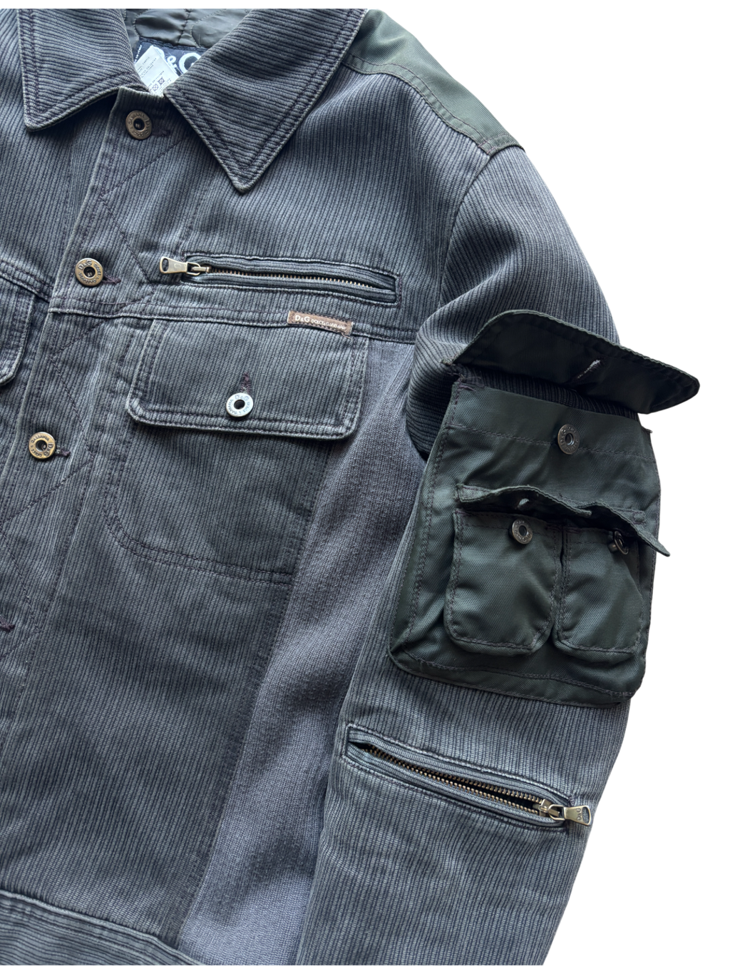 FW 2003 Dolce & Gabbana Corduroy Cargo Pocket Jacket (M)