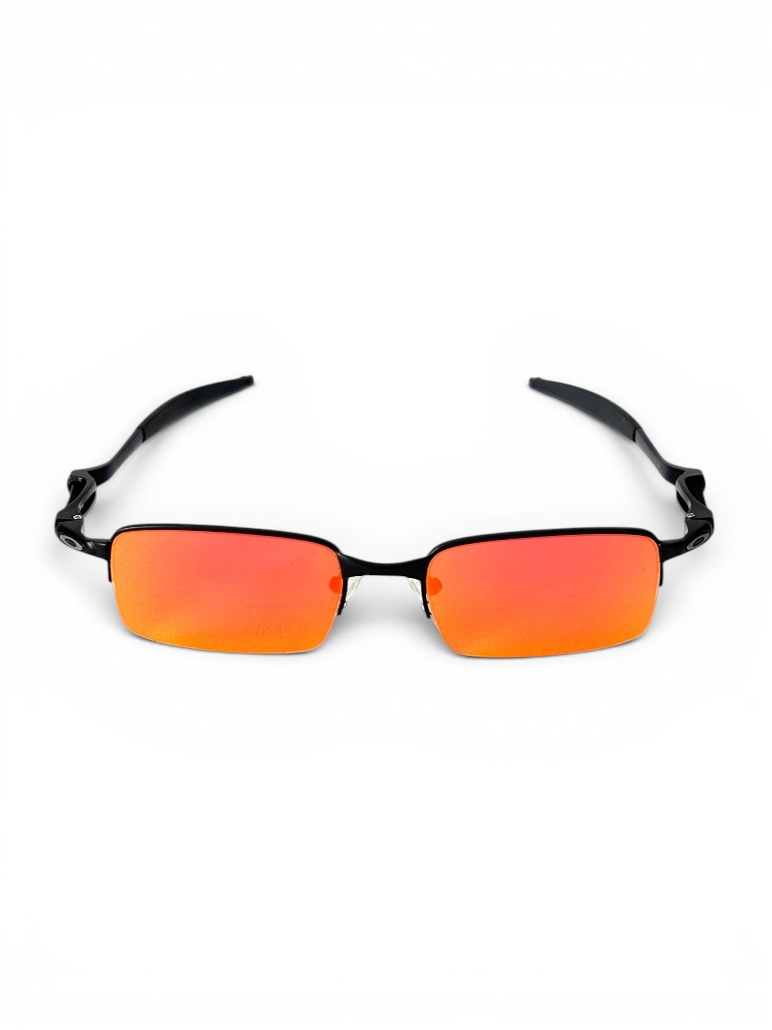 2010 Oakley Coilover Polished Black / "Fire Iridium" Sunglasses