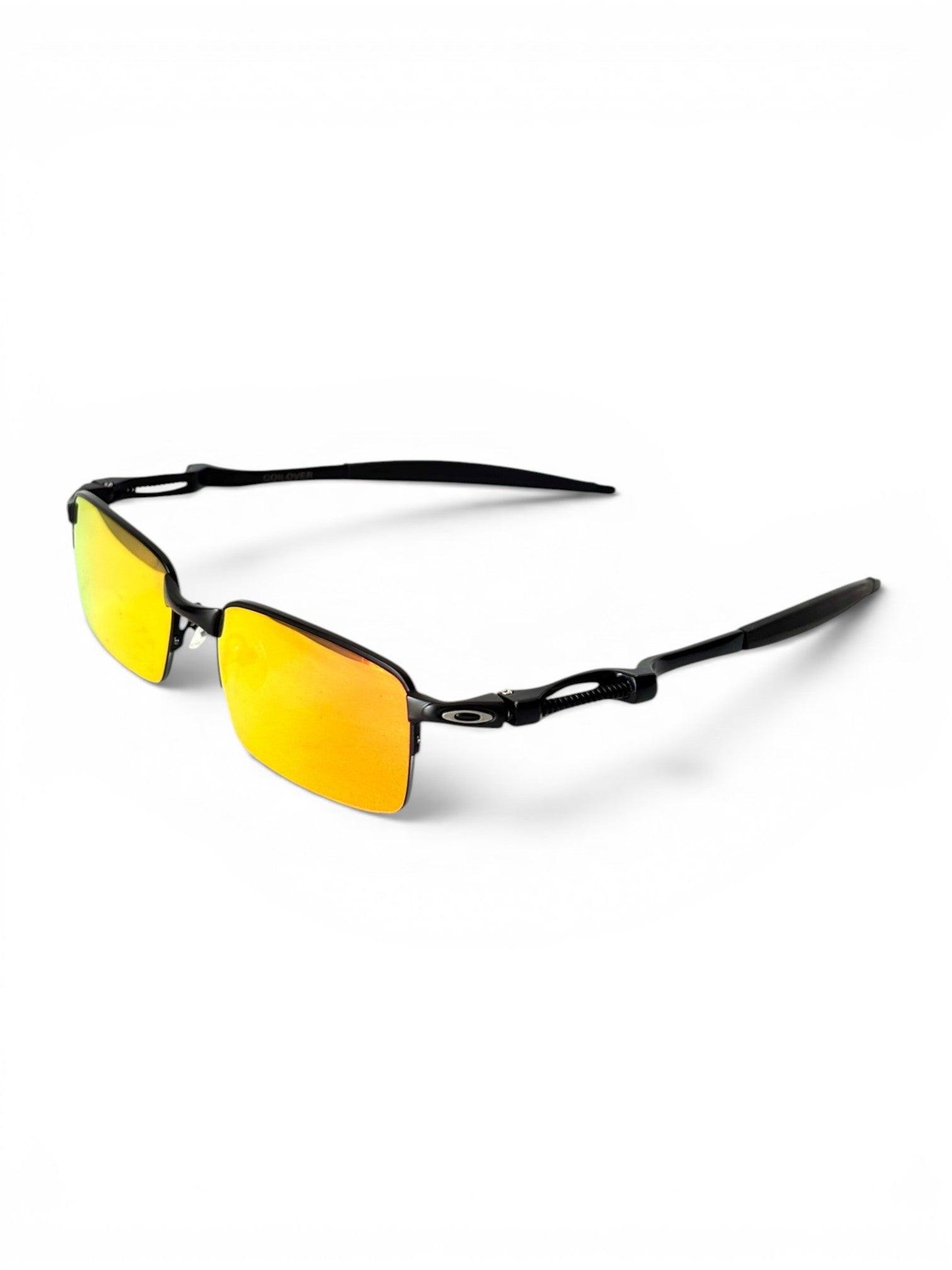 2010 Oakley Coilover Polished Black / "Fire Iridium" Sunglasses