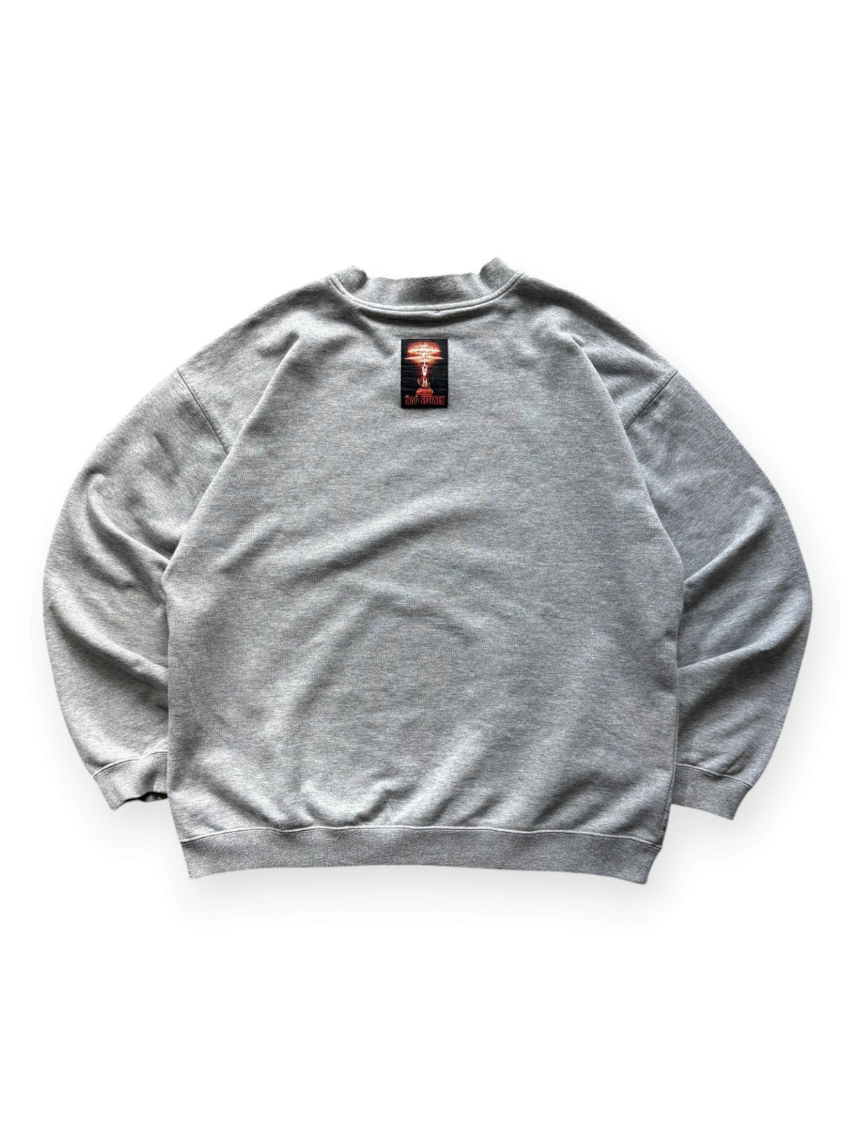 Early 2000's Oakley Software Mad Science Patch Grey Crewneck - back view