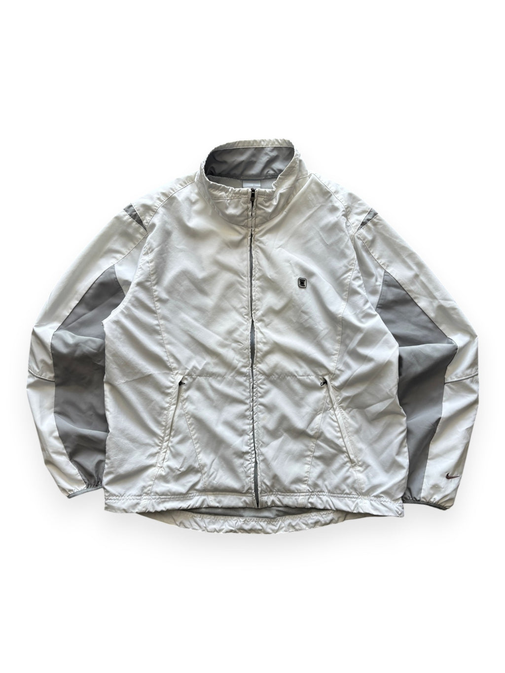 Nike Shox technical windbreaker in white