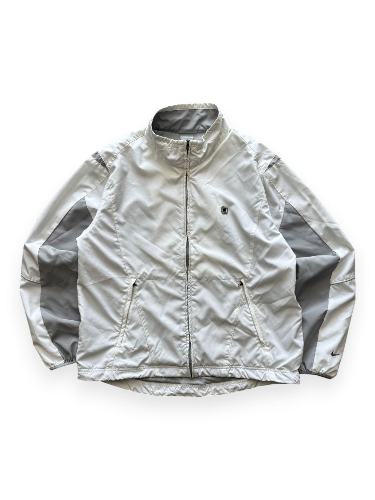 Nike Shox technical windbreaker in white