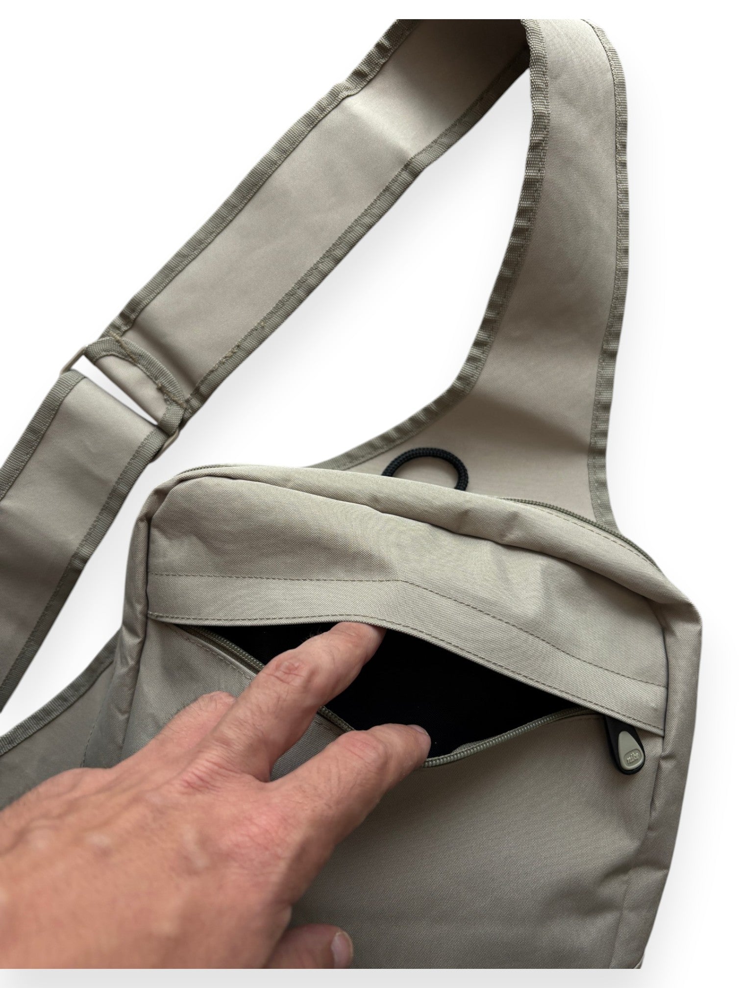 2000's Nike Beige Squared Sling Bag