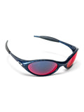 2002 Oakley New Eye Jacket Cobalt / +Red Iridium Sunglasses