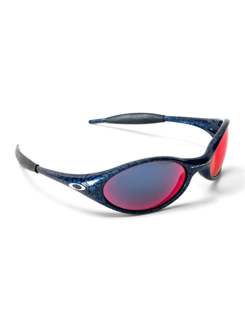 2002 Oakley New Eye Jacket Cobalt / +Red Iridium Sunglasses