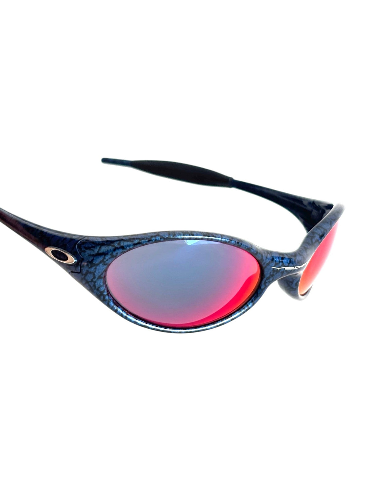 2002 Oakley New Eye Jacket Cobalt / +Red Iridium Sunglasses
