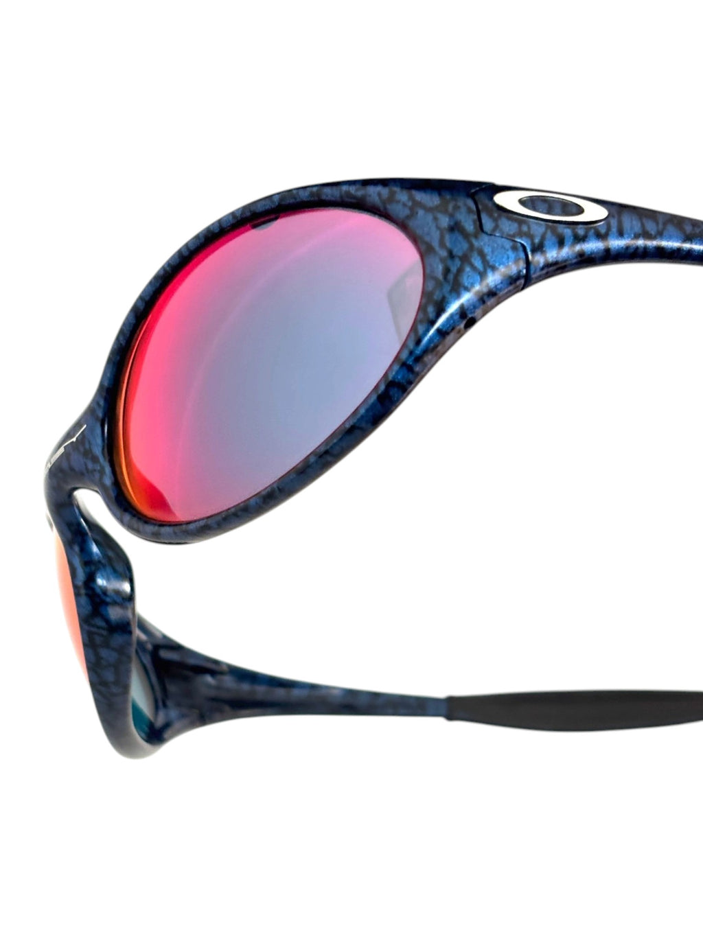 2002 Oakley New Eye Jacket Cobalt / +Red Iridium Sunglasses