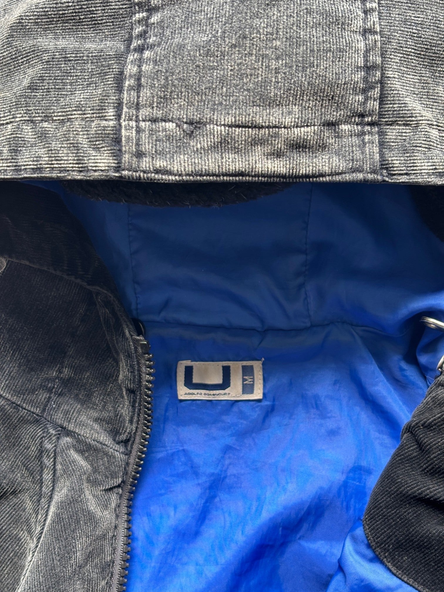 2002 Adolfo Dominguez "Salta" Corduroy Double-Zip 3d Pocket Jacket (M)