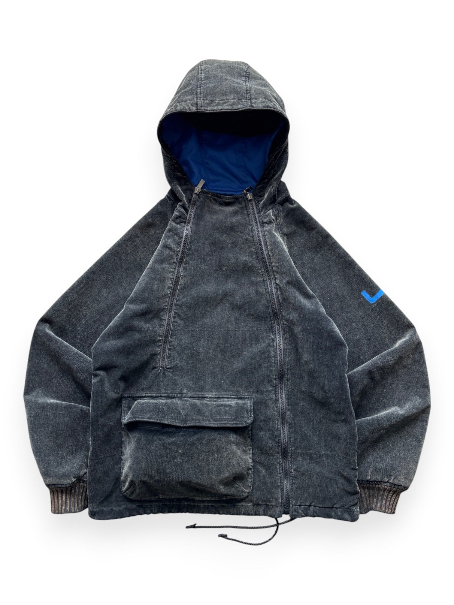 2002 Adolfo Dominguez "Salta" Corduroy Double-Zip 3d Pocket Jacket (M)