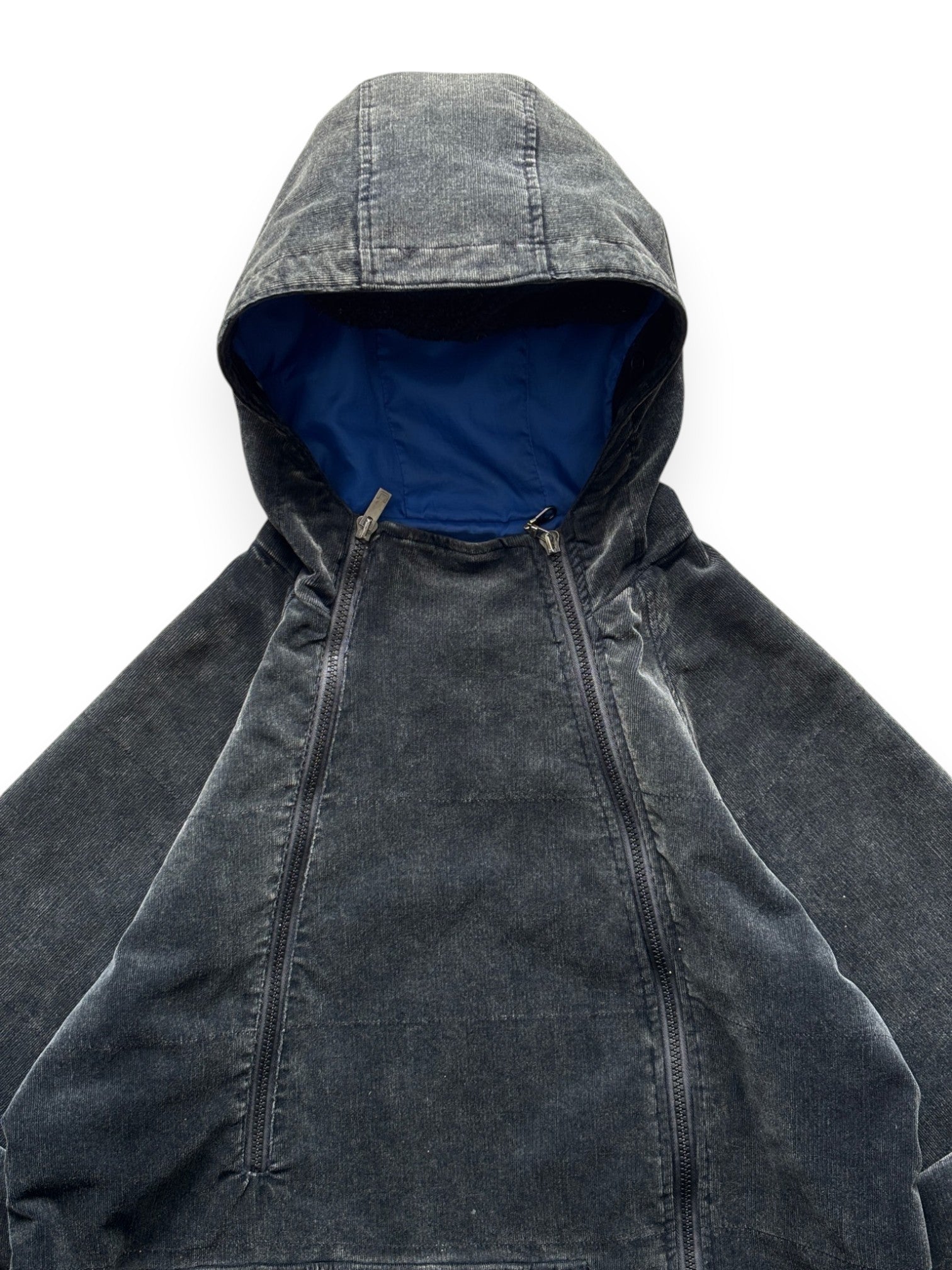 2002 Adolfo Dominguez "Salta" Corduroy Double-Zip 3d Pocket Jacket (M)