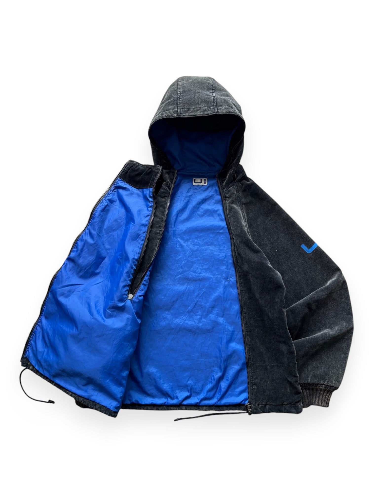 2002 Adolfo Dominguez "Salta" Corduroy Double-Zip 3d Pocket Jacket (M)