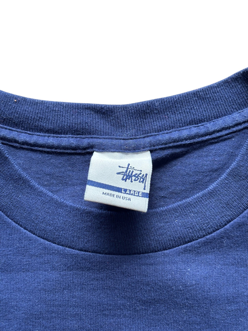 2002 Stüssy "Think International" Apple Logo Tee (L)