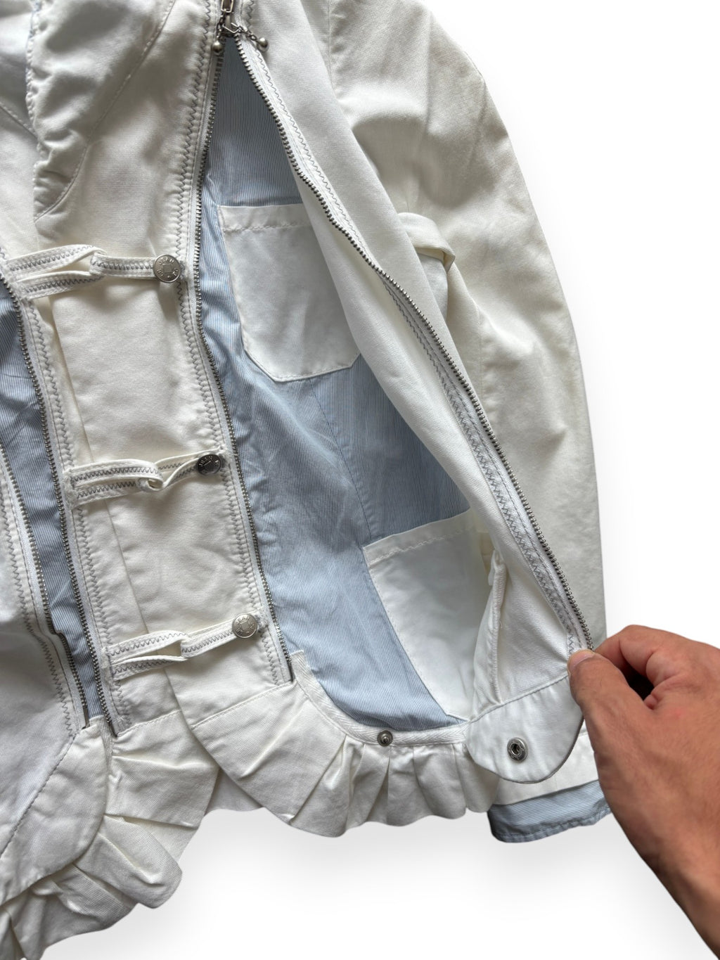 2004 Marithé François Girbaud "Le Jean" Stealth Pocket Jacket (M)
