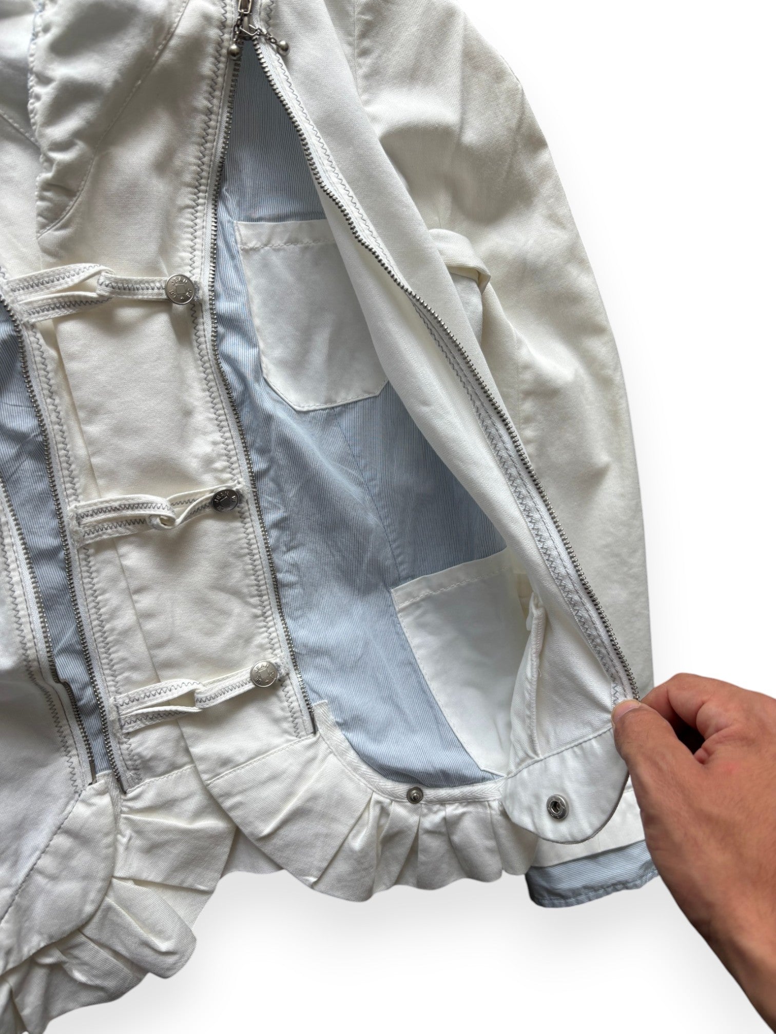 2004 Marithé François Girbaud "Le Jean" Stealth Pocket Jacket (M)