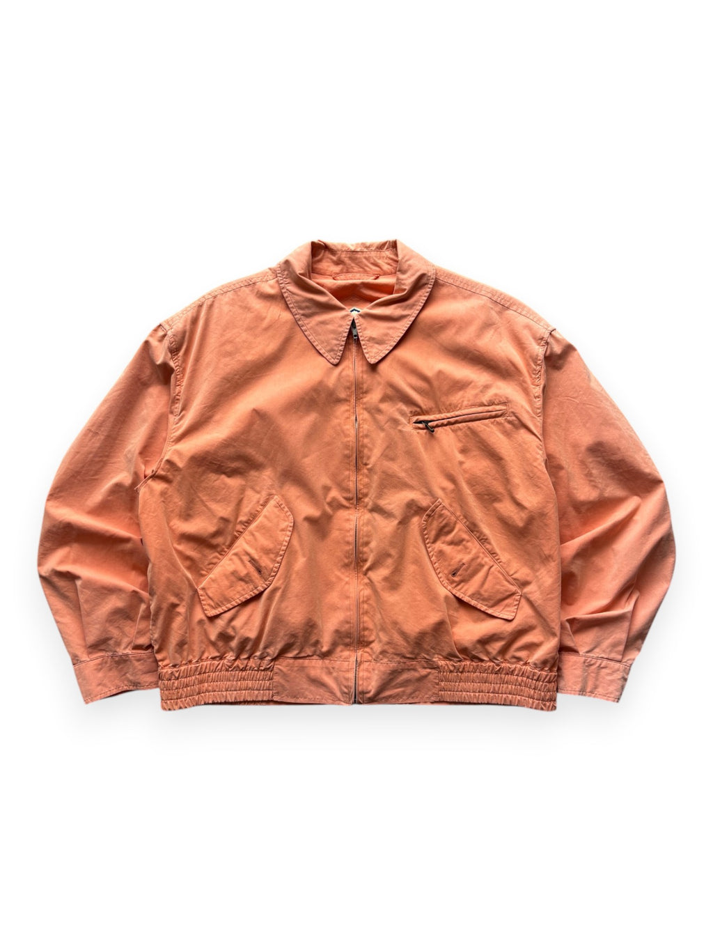 1980s Hugo Boss Coral Cotton Harrington Jacket (L)
