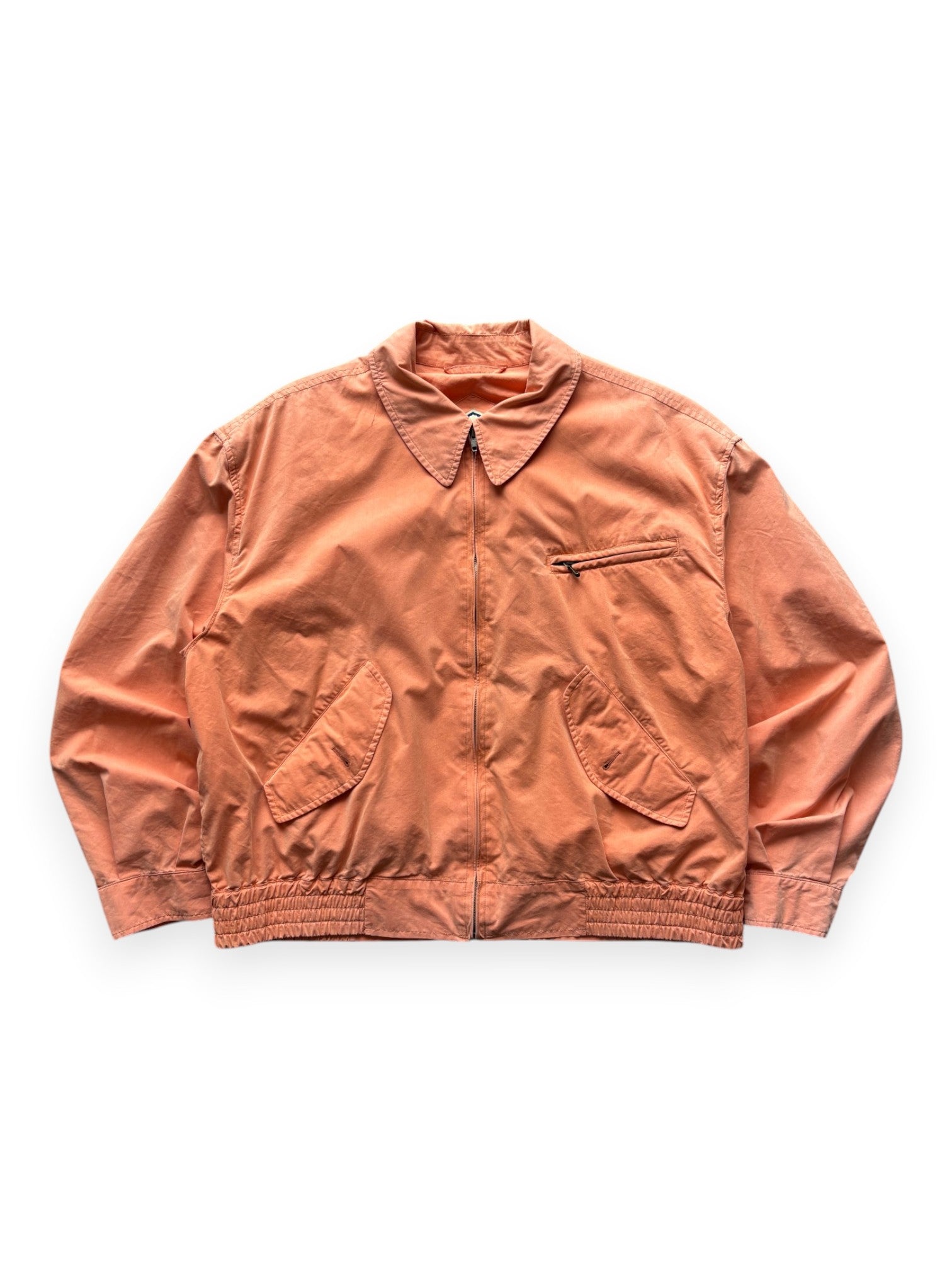 1980s Hugo Boss Coral Cotton Harrington Jacket (L)