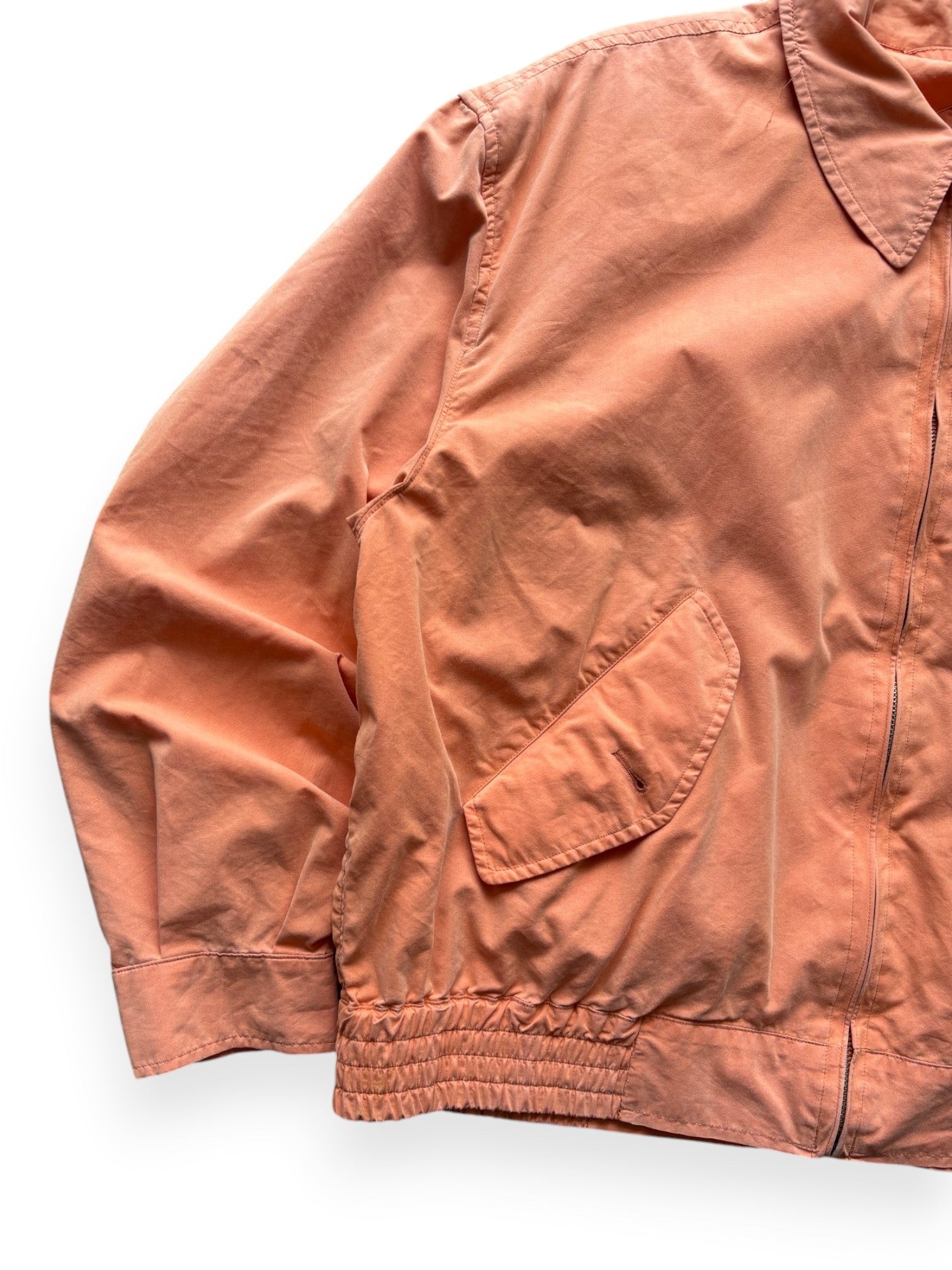 1980s Hugo Boss Coral Cotton Harrington Jacket (L)
