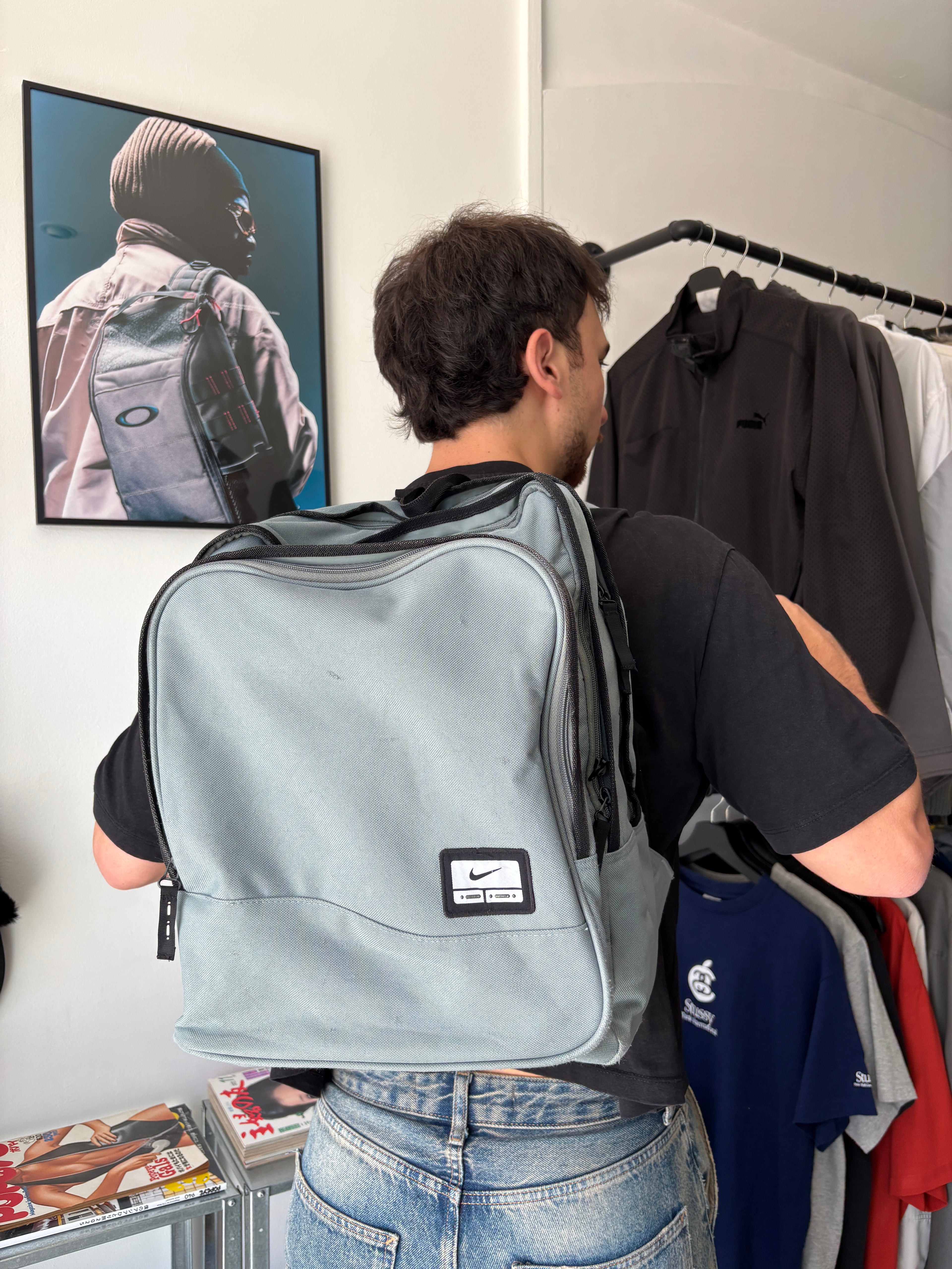 2001 Nike Urban/Morse Code Backpack Faded Green