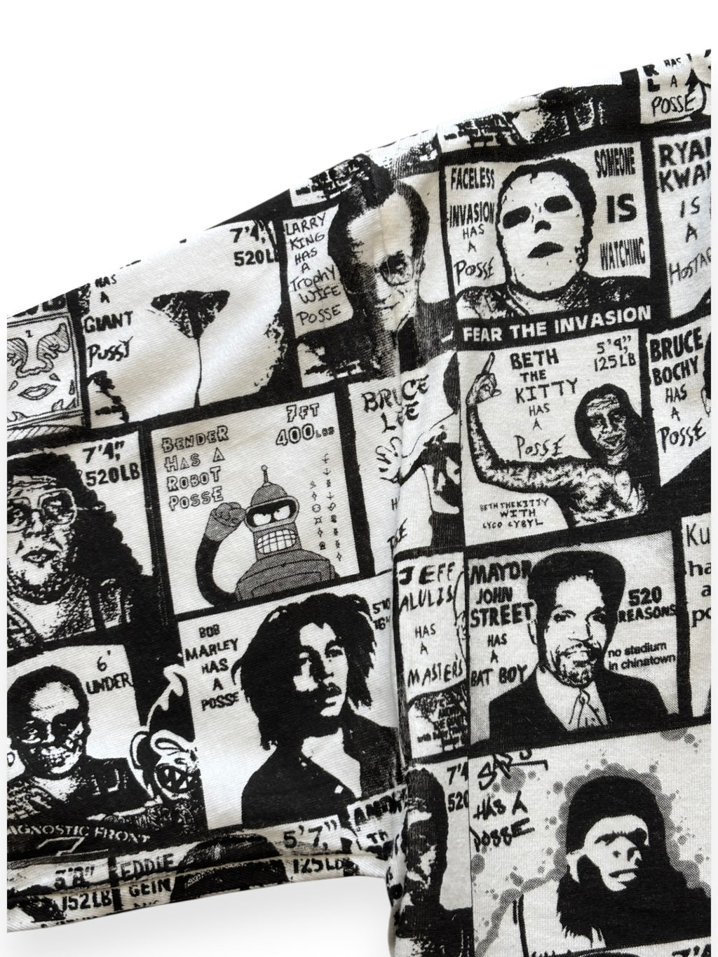 2000's Obey All-Over Print "Has a Posse" Parody T-Shirt (M)