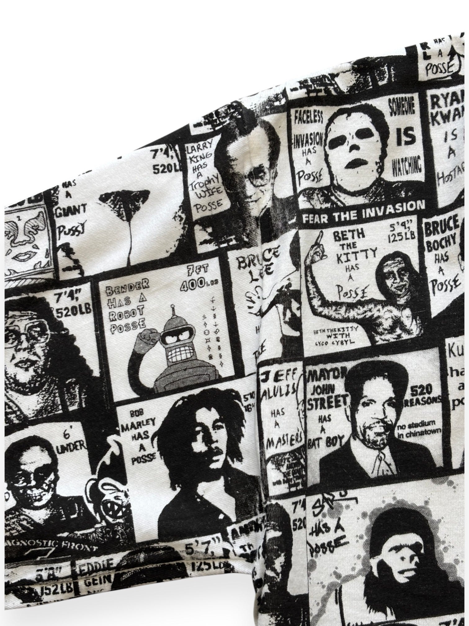2000's Obey All-Over Print "Has a Posse" Parody T-Shirt (M)