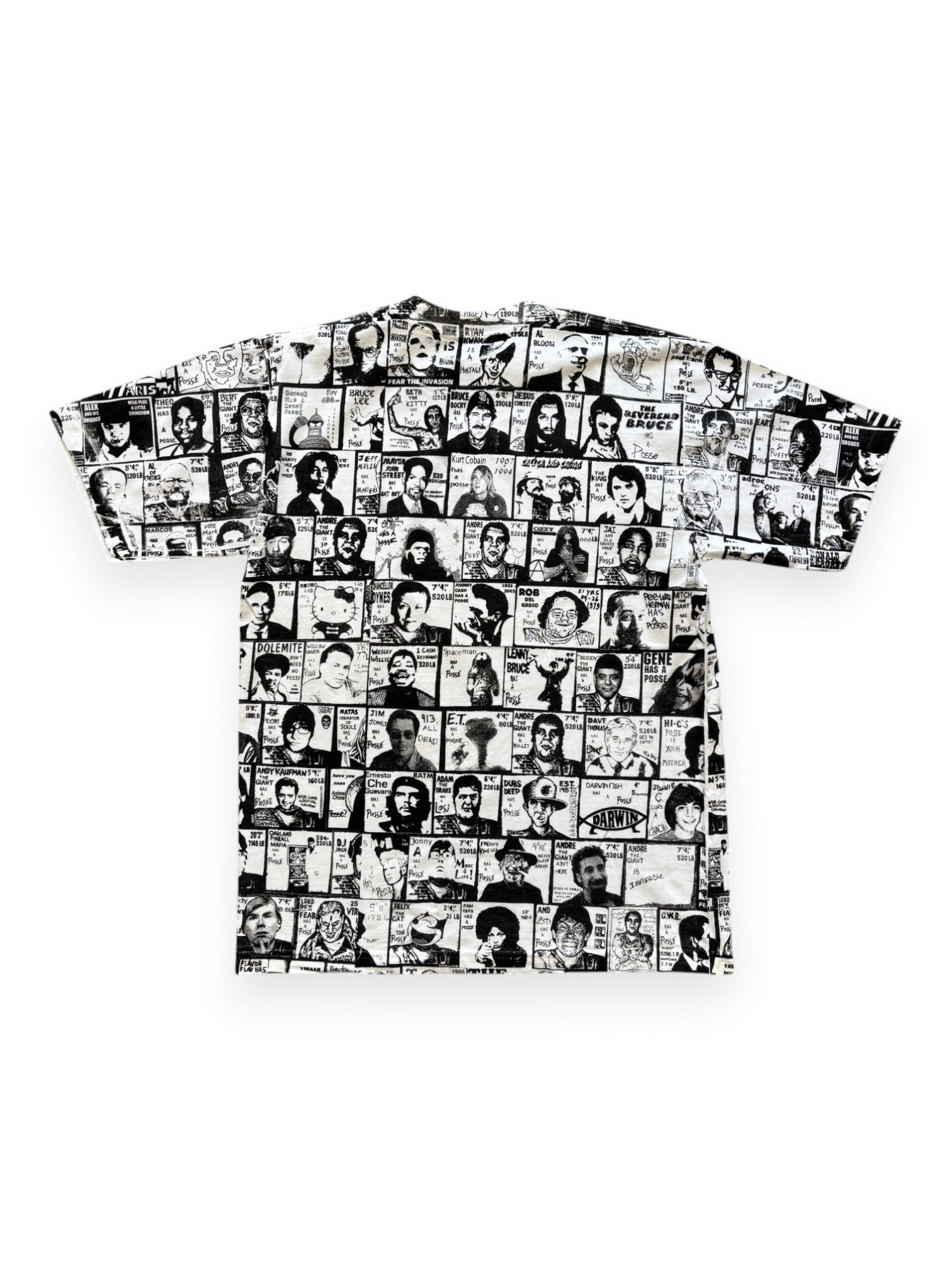 2000's Obey All-Over Print "Has a Posse" Parody T-Shirt (M)