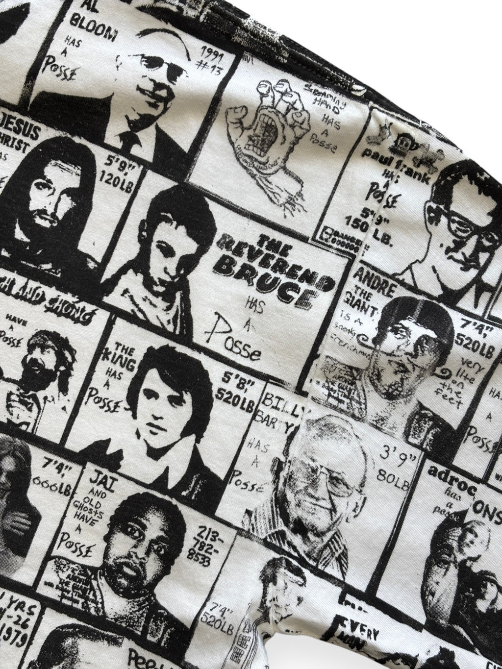 2000's Obey All-Over Print "Has a Posse" Parody T-Shirt (M)