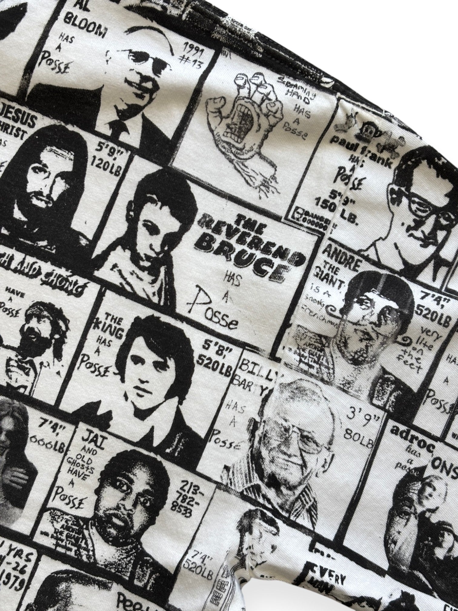2000's Obey All-Over Print "Has a Posse" Parody T-Shirt (M)