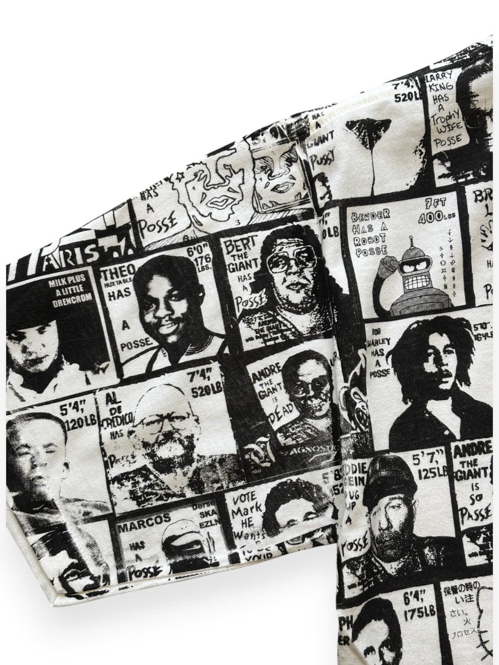 2000's Obey All-Over Print "Has a Posse" Parody T-Shirt (M)