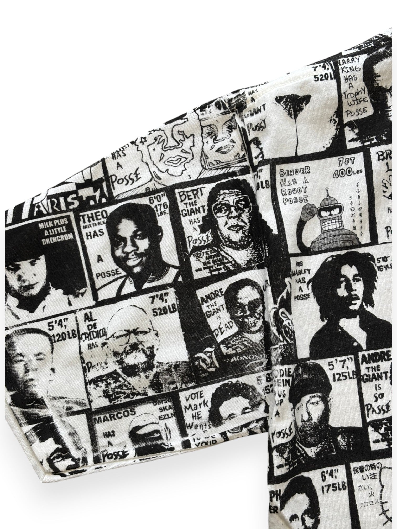 2000's Obey All-Over Print "Has a Posse" Parody T-Shirt (M)
