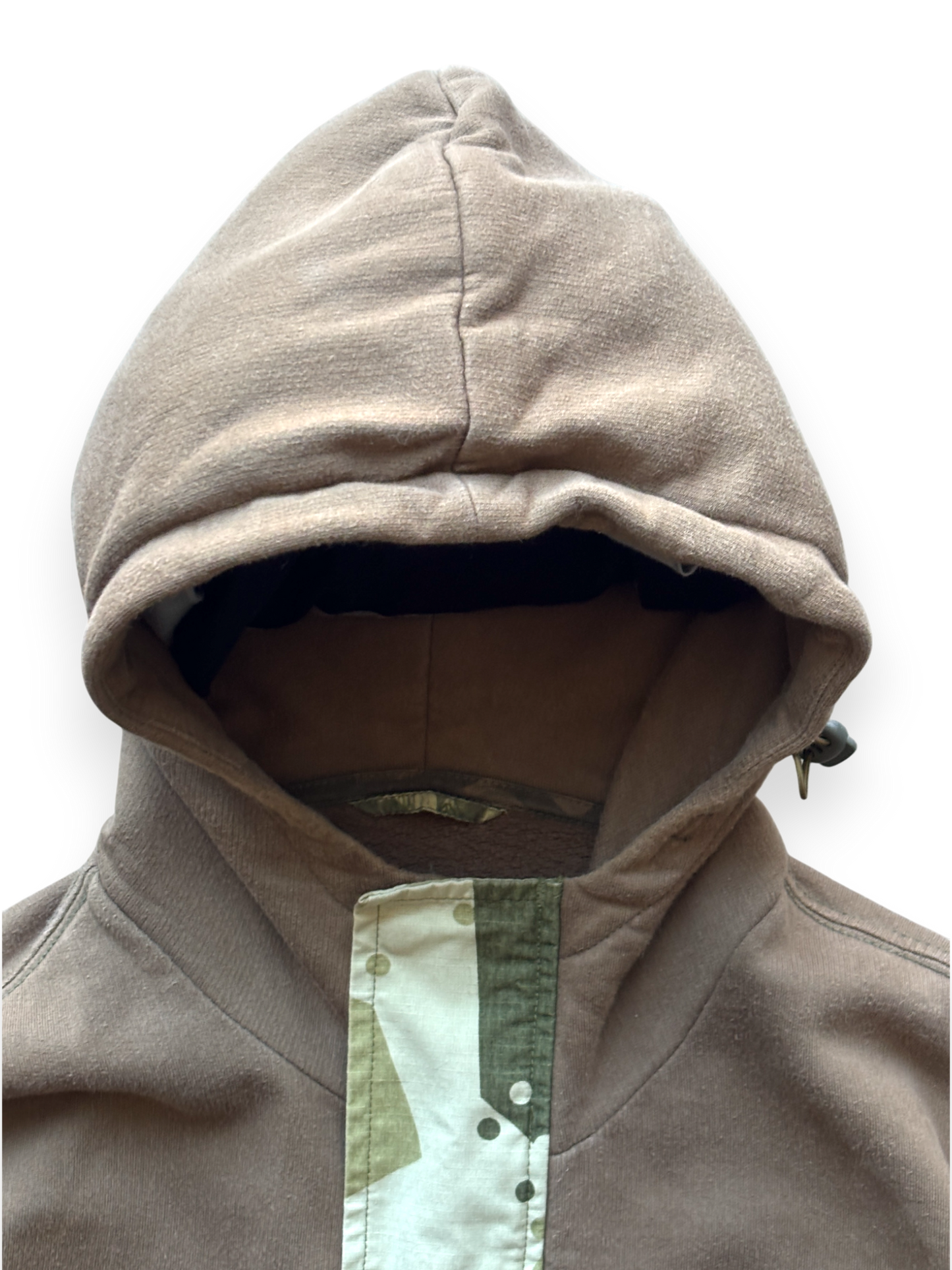 Maharishi Brown Camo Cargo Pocket Zipped Hoodie (M)